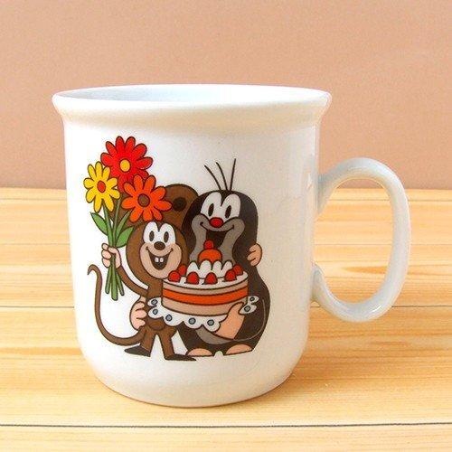 クルテク マグカップ S ( ケーキ ) pud486 KRTEK Thun社 食器 チェコ もぐらのクルテク 絵本 キャラクター雑貨 グッズ PCL5182001 | 
