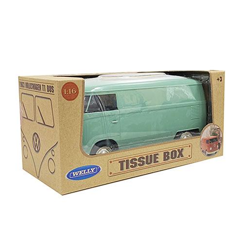 フォルクスワーゲン バス ティッシュケース グリーン (GN