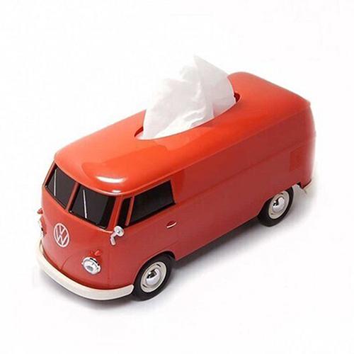 フォルクスワーゲン バス ティッシュケース レッド (RD) pud672 ワーゲンバス ワーゲン ティッシュペーパー ティッシュカバー 車 赤 インテリア 雑貨 グッズ | 