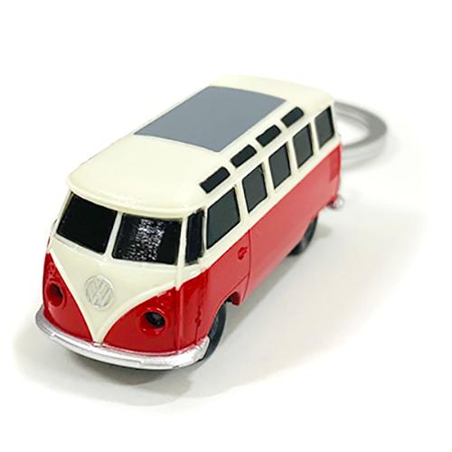 フォルクスワーゲン バス ライト付き キーチェーン （ RED