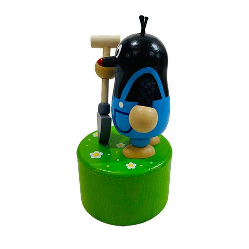 DETOA 木製 フィギュア プッシュトイ ( シャベル ) pud997 インテリア