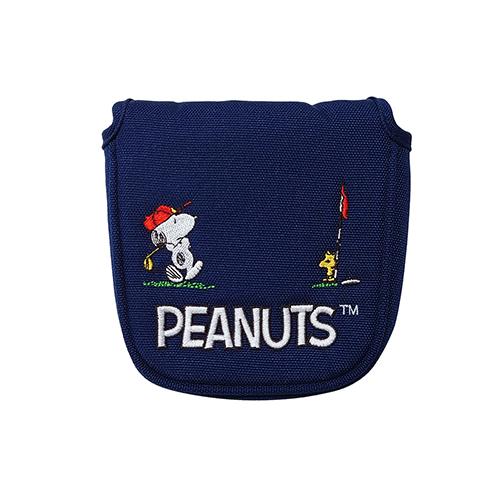 スヌーピー パターカバー ピーナッツ ネイビーブルー upl034 PEANUTS グッズ ゴルフ D型 スポーツ ゴルフ女子 大人 かわいい キャラクター 雑貨 | 