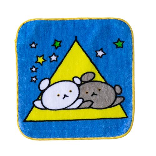 こぐまちゃん パイル ミニハンカチ 3枚 セット ( さよならさんかく
