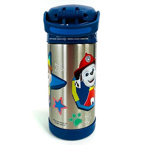 【セット】サーモス 水筒・ケース・お箸・保冷バッグ（パウパトロール／トーマス） 水筒 パウ・パトロール ストローボトル ブルー 473ml スパウト