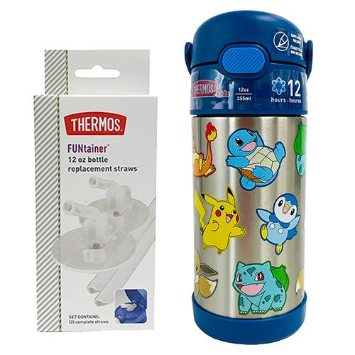 THERMOS（サーモス） ストローボトル 替えストロー セット ( ポケモン