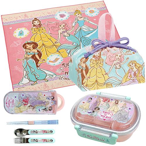 ディズニープリンセス お弁当 グッズ 4点セット 23（ 弁当箱 トリオ