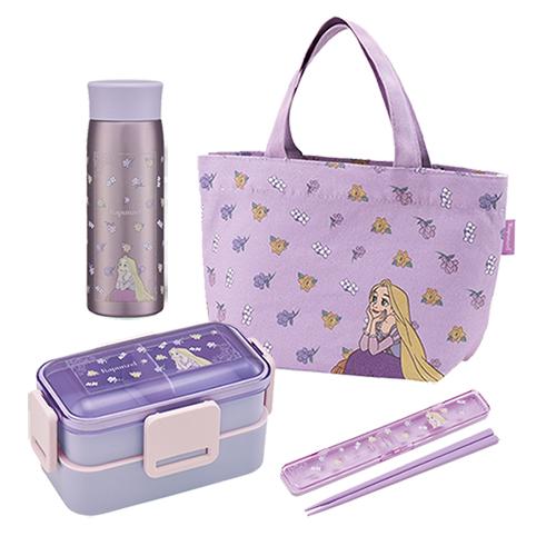 スケーター ラプンツェル フラワー ランチセット 4点 ( 2段弁当箱