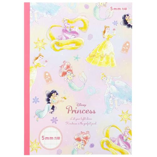 ディズニープリンセス 文具セット 4点 ( 方眼ノート 鉛筆 消しゴム