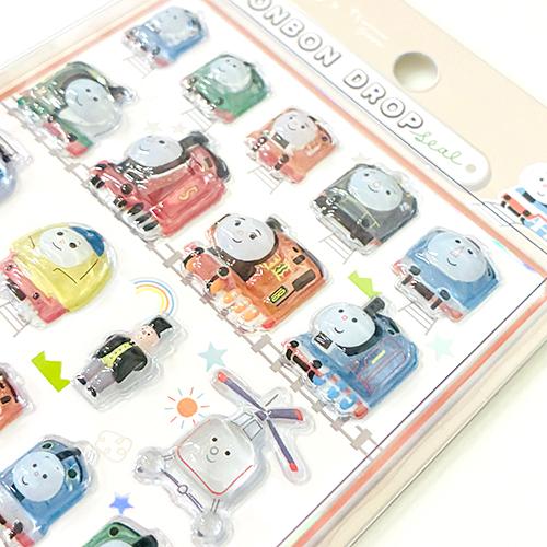 サンスター文具 ボンボンドロップシール きかんしゃトーマス 2種