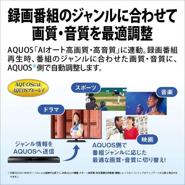 AQUOS Gシリーズ シャープ SHARP 2TB 3番組同時録画 トリプル AQUOS Gシリーズ シャープ SHARP 2TB 3番組同時録画 トリプル