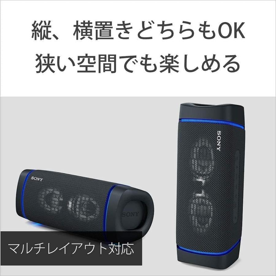 2台セット】SONY スピーカー SRS-XB33 (B) ブラック