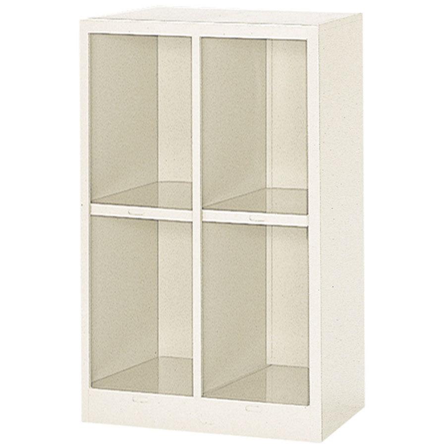 4人用シューズボックス BR2-2N 2列2段 オープンタイプ スチール製 収納