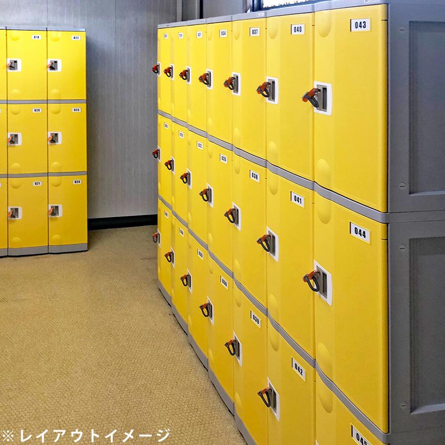 F-L-TB-12 鍵無しタイプ 4列3段 アタッチメントブラック プラスチック製 軽量 オフィス家具 オフィス用品 組立品 【ダークグリーン】