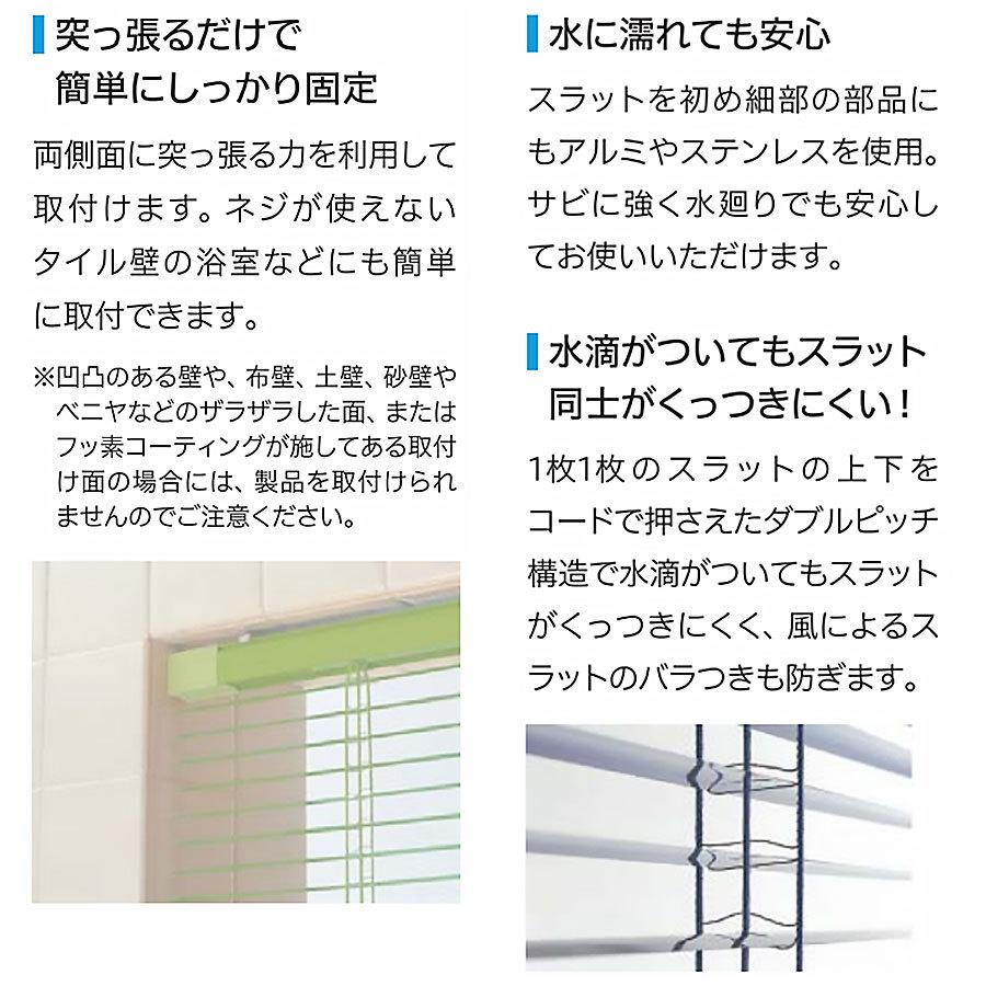 インテリアブラインド F-YS-140160 サイズオーダー 浴室仕様 遮熱コート ロールブラインド ブラインド 節約 節電 窓回り 突っ張り式_8