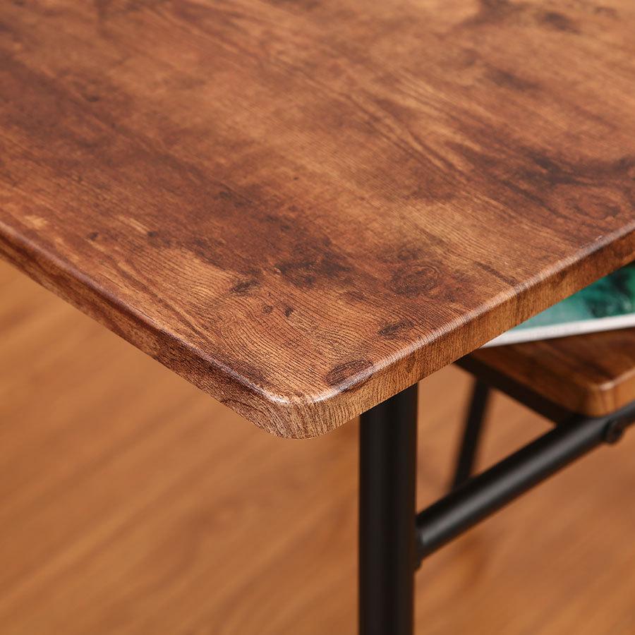 ダイニングテーブル NAVIA-DT750 ナビア 棚板付き テーブル 正方形天板