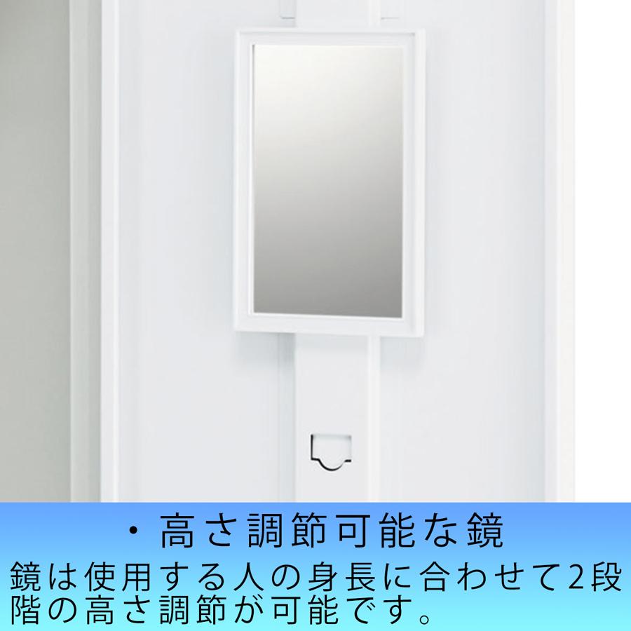 3人用更衣ロッカー SLDW-3-T ホワイトタイプ 内筒交換錠 鍵付き かぎ付き スチールロッカー 業務用 送料無料 3人用ロッカー ホワイト 国産_4