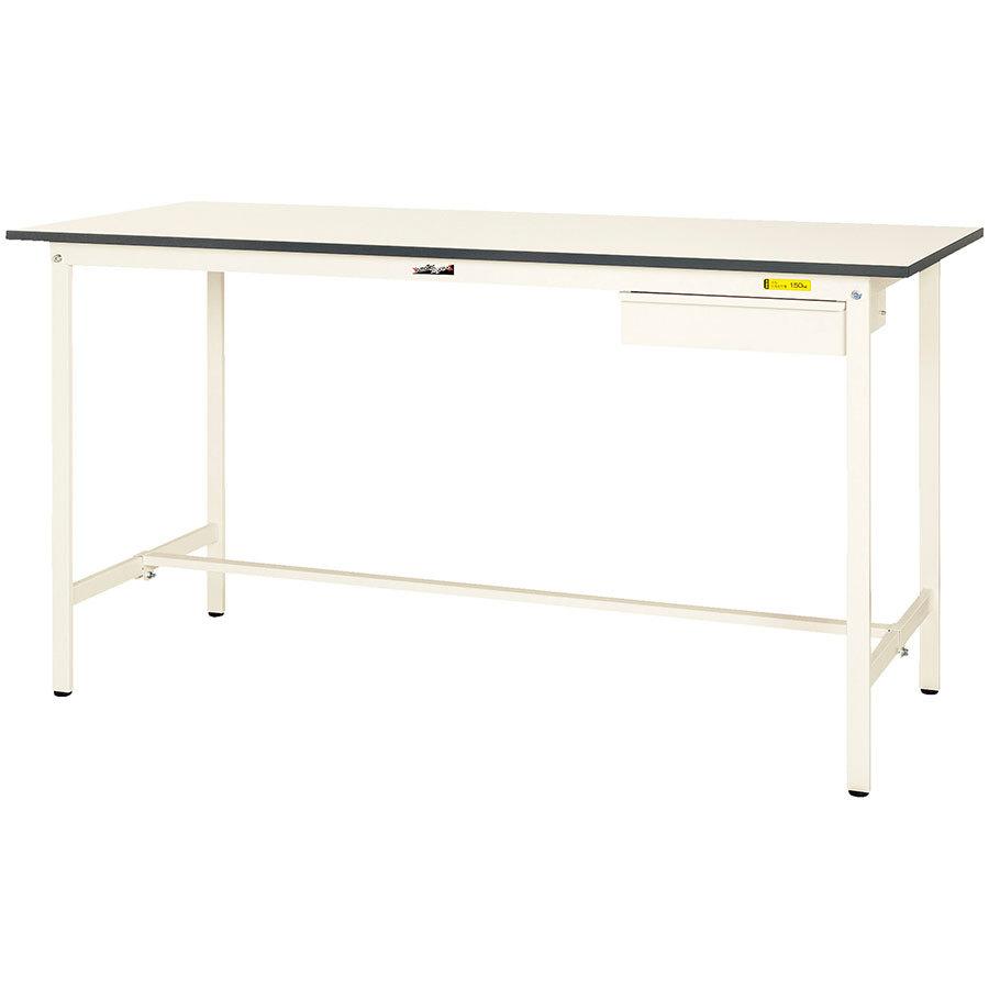オフィス家具販売プライスワン作業台 ワークテーブル 耐荷重150kg SUPH1890UWW 高さ950mm 固定式 基本形 引出し付き 作業テーブル ハイタイプ 角型天板 オフィス、会議テーブル Netforce 4人用会議セット テーブルW1500mm NA チェア GRN