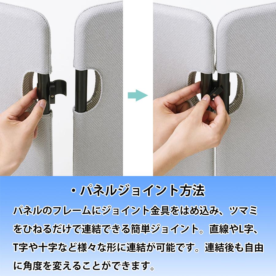 ヌードパネル TWP-1807BK パーテーション パーティション スチールラック 送料無料 ハンガーパイプ 簡単組立 ツイストパネル オフィス空間_2