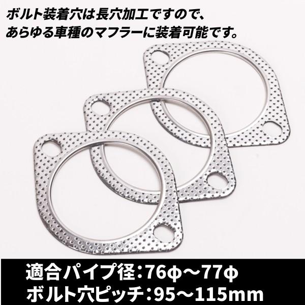 FUJITSUBO（フジツボ） マフラー ガスケット マフラー 交換 76φ カー