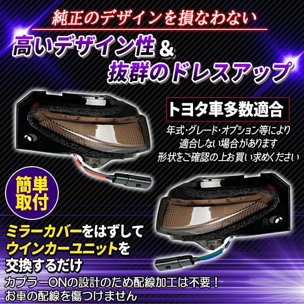 トヨタ（TOYOTA） ヤリスクロス ウインカー LED ドアミラー