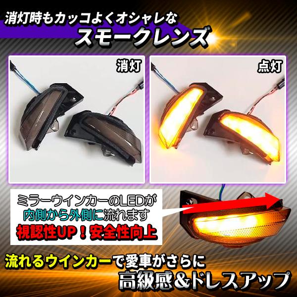 トヨタ（TOYOTA） ヤリスクロス ウインカー LED ドアミラー