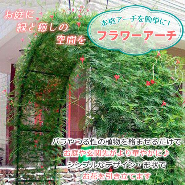 フラワーアーチ ローズアーチ ガーデンアーチ 組み立てかんたん アーチ
