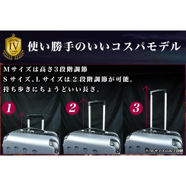 スーツケース 黒 キャリーケース M 55L 4-6泊向き TSAロック搭載 スーツケース 黒 キャリーケース M 55L 4-6泊向き TSAロック搭載