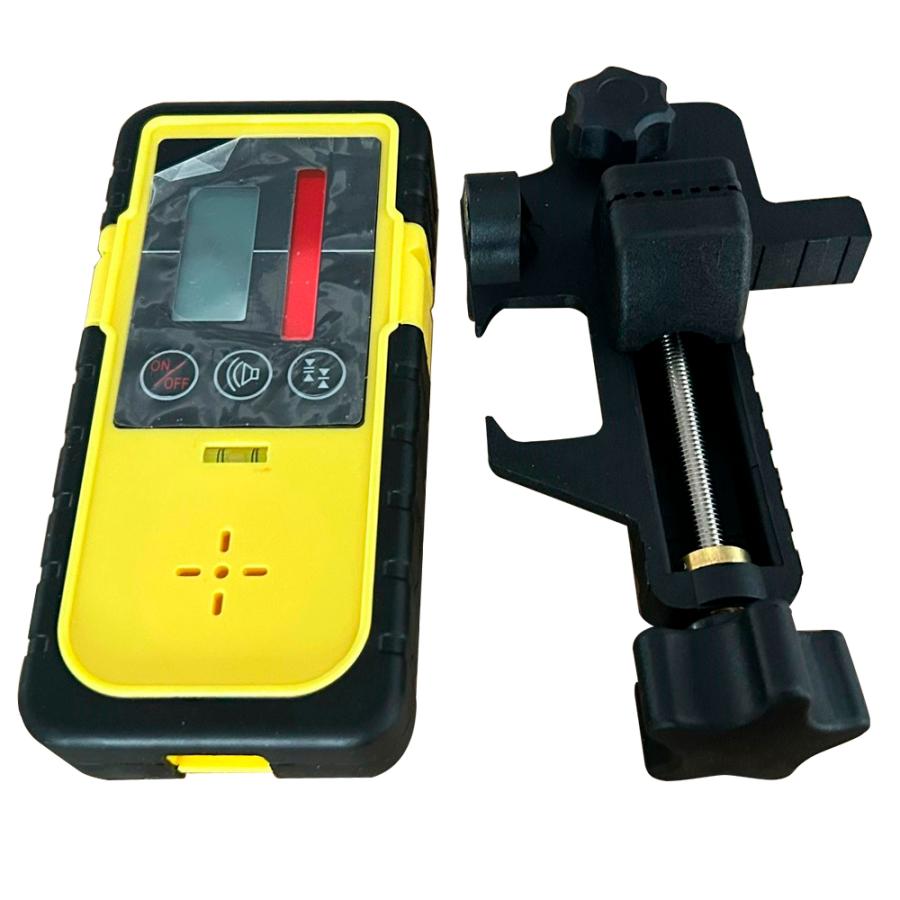 回転レーザーレベル用受光器 ロッドホルダー付 ローテーティングレーザー 受光器クランプセット 測量用レベル 測量用品 の商品画像