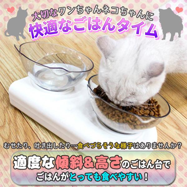 フードボウル 2個セット 猫 餌皿 エサ皿 食器 犬 小型犬 フードボールスタンド 傾斜 餌 エサ 餌入れ エサ入れ 皿 お皿 ペット 猫用 犬用 おしゃれ 猫耳 :minibowlstand:プライスバリュー 通販 猫フードボウル 2個セット♥️犬フードボウル 猫エサ入れ フードボール ペット