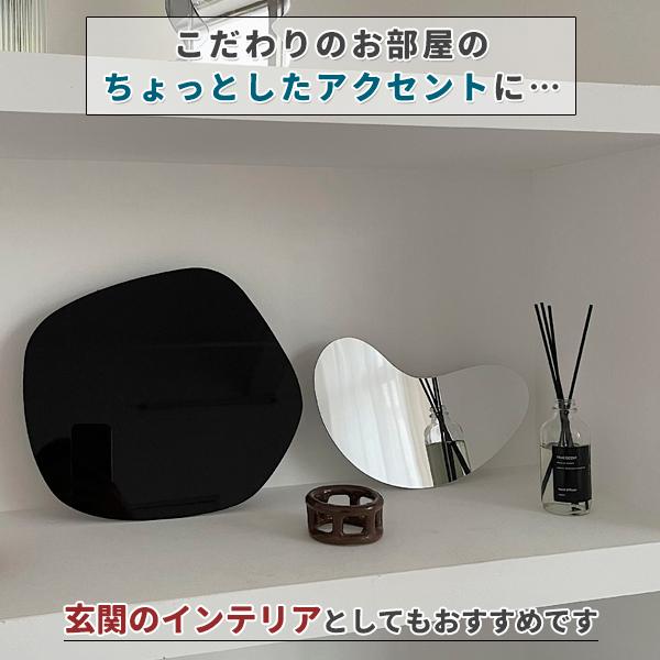 マルチ プレート トレイ 2点セット シルバー 黒 ブラック 鏡 ミラー
