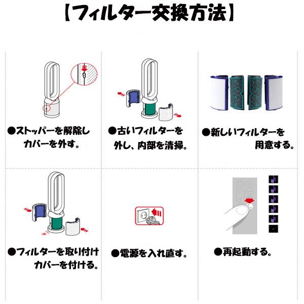 ダイソン 交換フィルター 2枚 セット HP04 TP04 DP04 TP05 HP05 Dyson