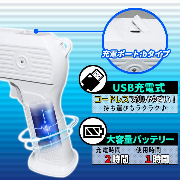 アルコールスプレー スプレーガン 電動スプレー 超強力 噴射2m UV