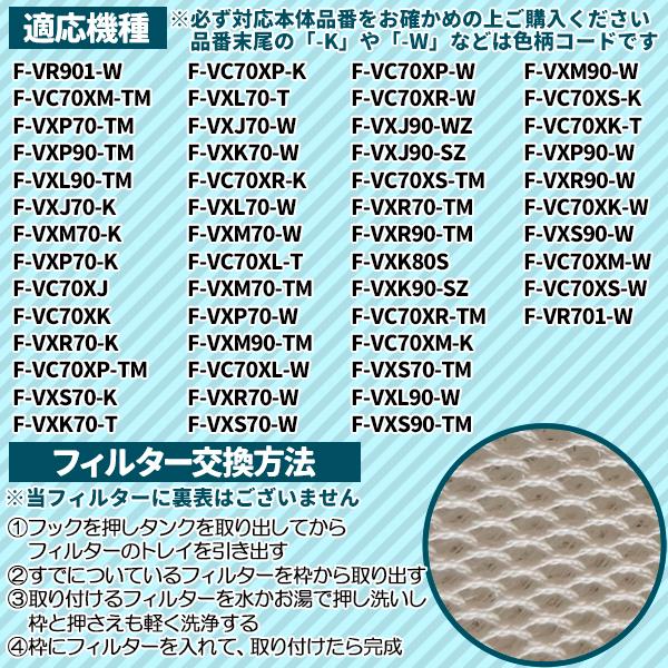 パナソニック F-ZXJV90 加湿フィルター 1枚入り 互換品 空気清浄機用