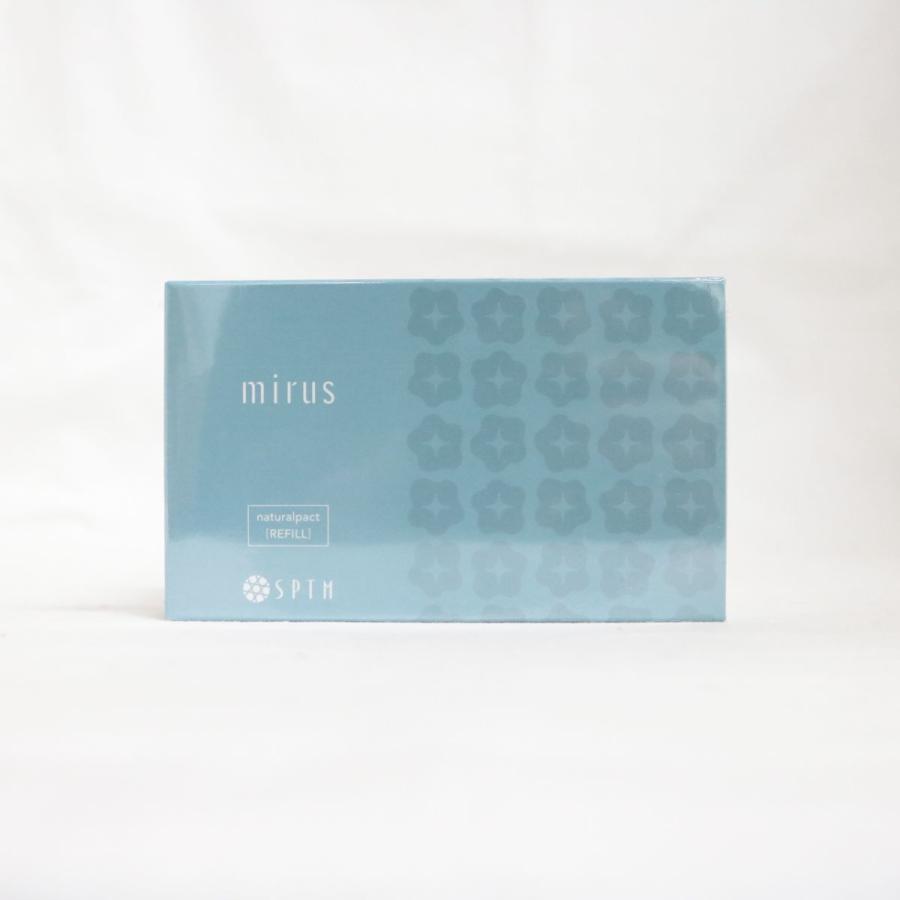 ミラス　ナチュラルパクト　レフィル　3個セット ○セプテム ミラス ナチュラルパクト E ツーウェイタイプ OC-03 ダーク