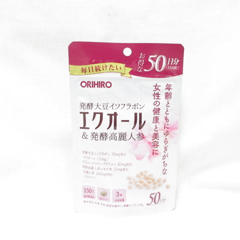 ○ORIHIRO オリヒロ エクオール & 発酵高麗人参 50日分 150粒