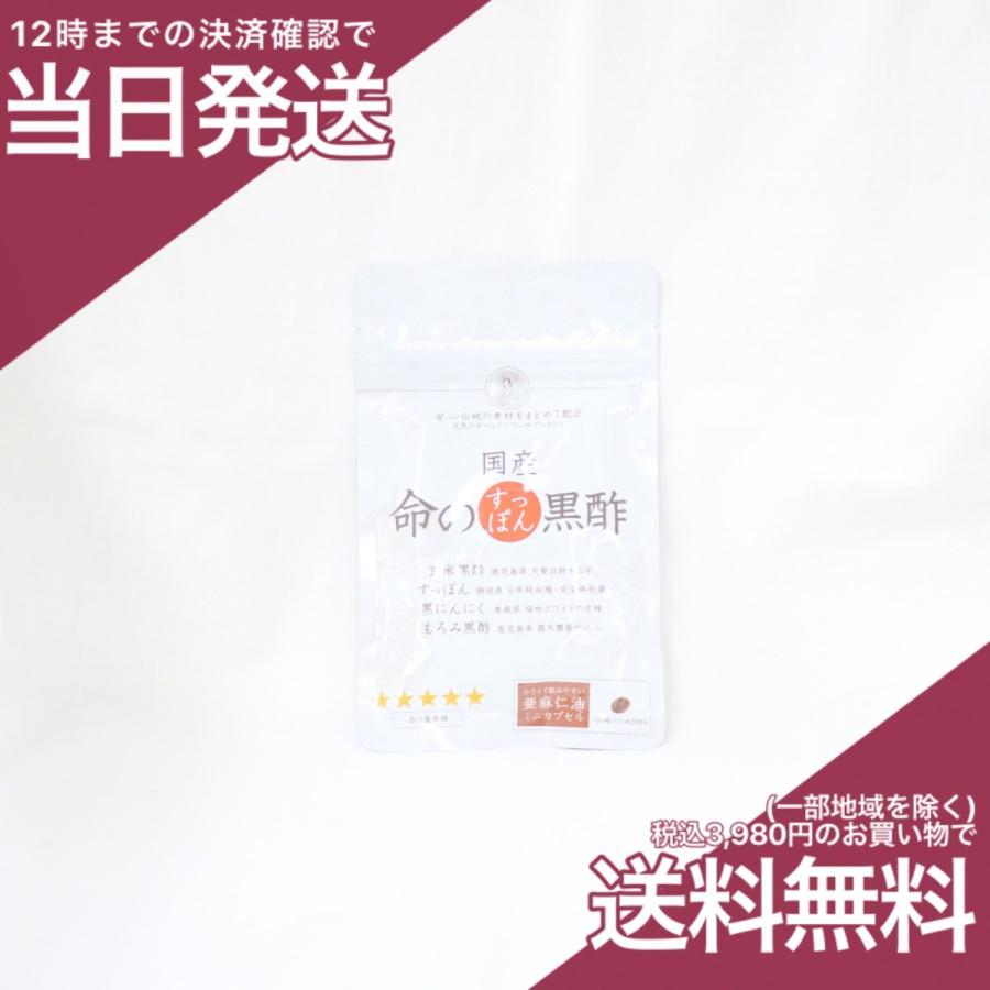 五つ星本舗 国産命のすっぽん黒酢 120粒 黒酢もろみ含有加工食品