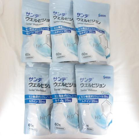 ☆新品6個セット 参天製薬 サンテ ウェルビジョン 60粒 2027年2月 