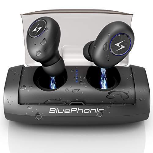 新作モデル Bluephonic Trueワイヤレスイヤホン 充電ケース 臨場感あふれるサウンド ステレオ 5.0ワイヤレスヘッドホン Bluetooth 交換レンズ