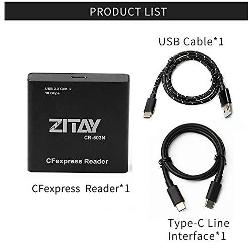 パソコン周辺機器 ZITAY CFexpressからSSDアダプター+カードリーダー 