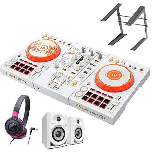Pioneer DJ D4DJ First Mix Happy Around! コラボレーションモデル DDJ-400-HA + DM-40-WH ヘッドホン スタンドセット ブラックピ? DJコントローラー