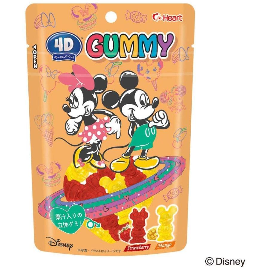 ハート 春夏新作 4dグミ ディズニーキャラクター 食玩 ミニー グミ ミッキー 内容量72g