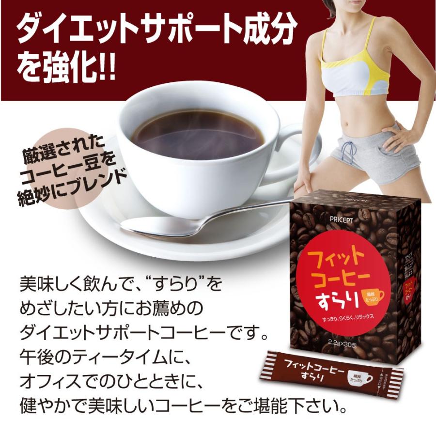 期間限定特価+20包増量 フィットコーヒーすらり 30包 5個組・150 期間限定特価+20包増量 フィットコーヒーすらり 30包 5個組・150