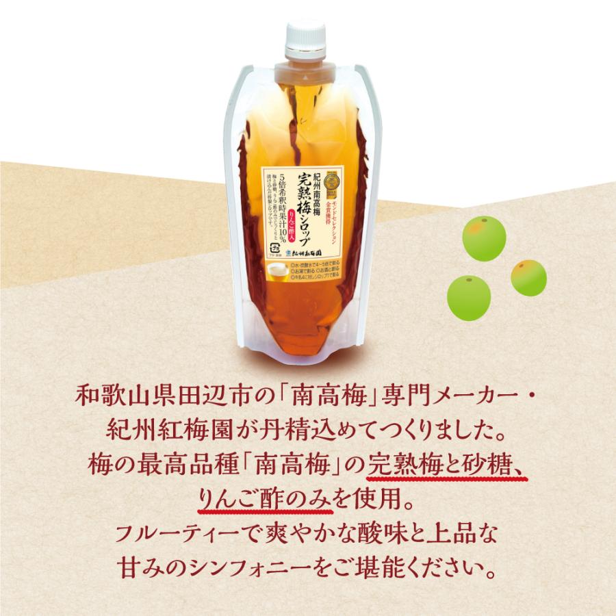 完熟梅シロップ　お得な3本セット　送料込み 國盛ファーム 梅シロップ 420g×3本セット / ギフト箱入 中埜酒造 希釈