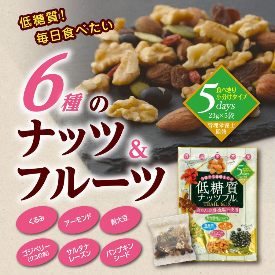味源 低糖質ナッツフル 23g×5袋 単品 高たんぱく質 食塩不使用 食物