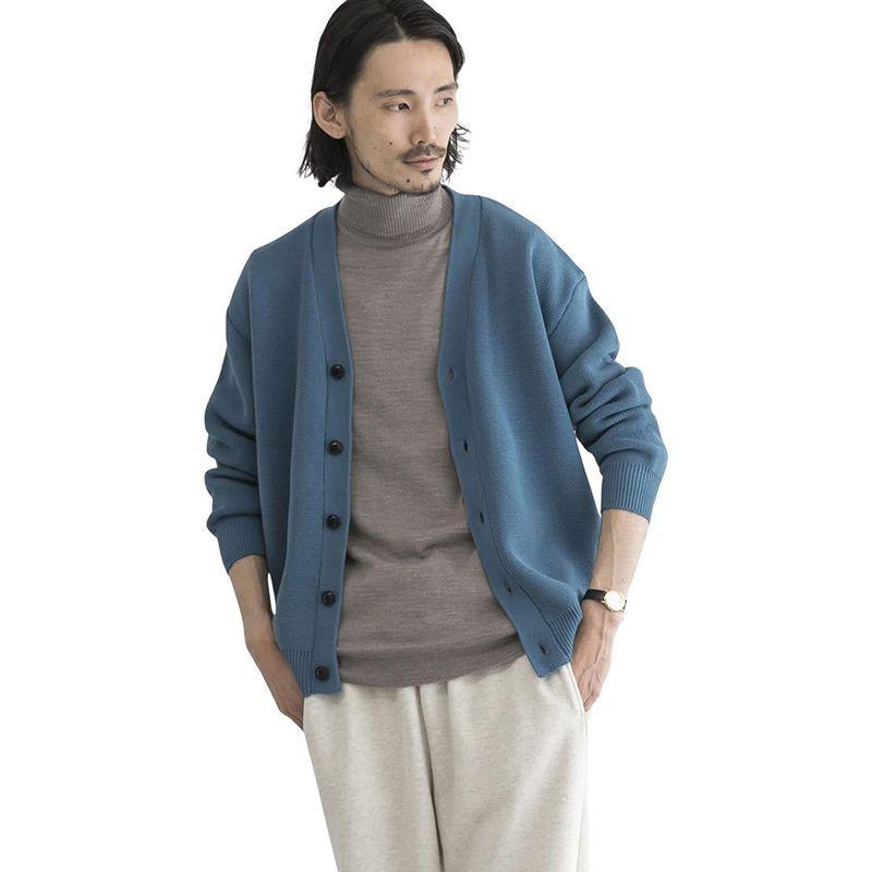 超目玉 12月 ミラノリブカーディガン カーディガン アーバンリサーチ メンズ M Blue Ur17 12b011 カーディガン