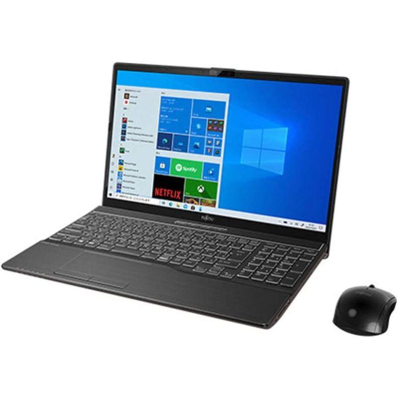 富士通 15.6型ノートパソコン FMV LIFEBOOK AH77/E3 - ブライトブラック(Core i7/ 8GB/ 1TB SSD|priceshop0711|02