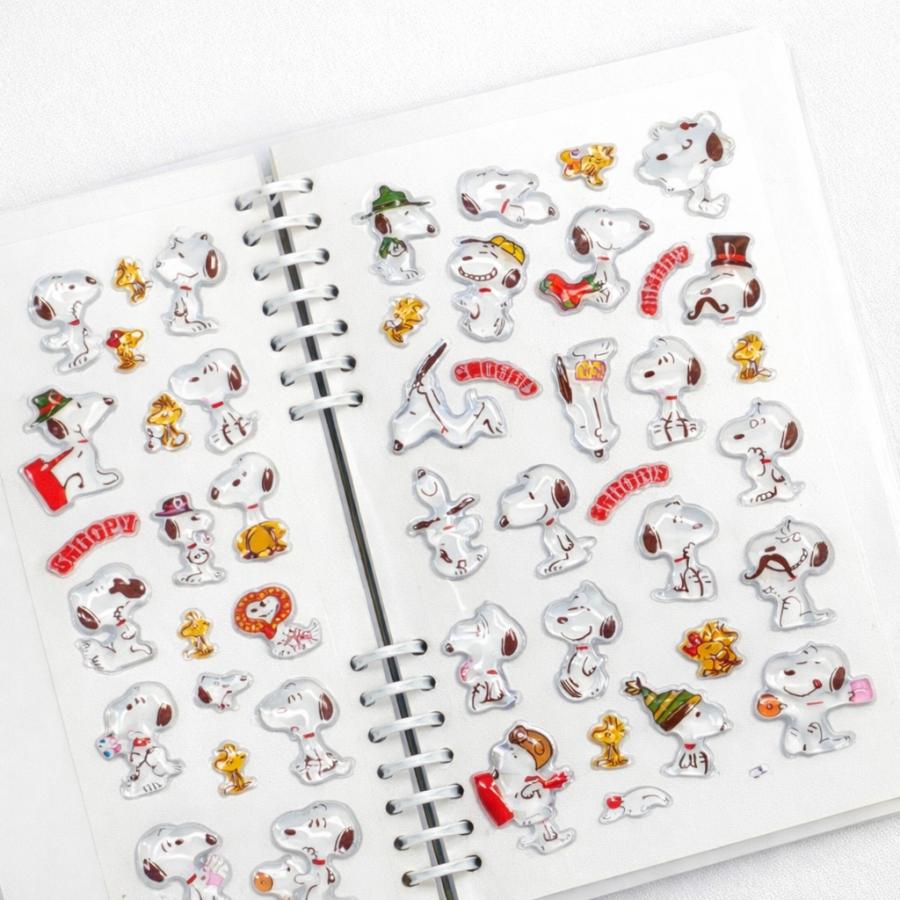 スヌーピー ぷっくり シール SNOOPY 3D 超お得な6枚セット