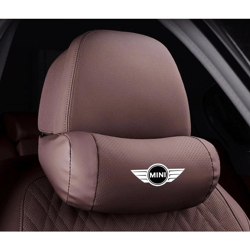 ミニ BMW MINI モカブラウン ネックパッド 腰クッション 車用 背もたれ 