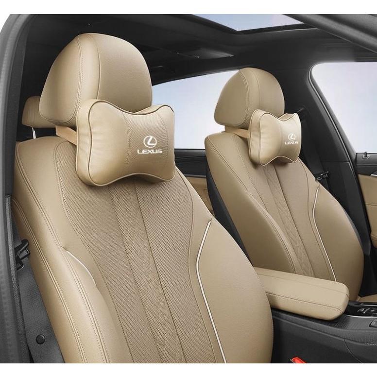 レクサス LEXUS ベージュ 車用ネックパッド 首クッション ヘッドレスト 