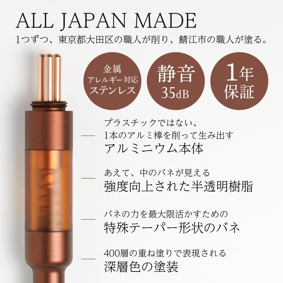 The FACE POiNTER 7th フェイスポインター COREFIT ポスポス ペン型美顔器 コリほぐし バネ式 フェイスライン（ディープレッド） |  | 07